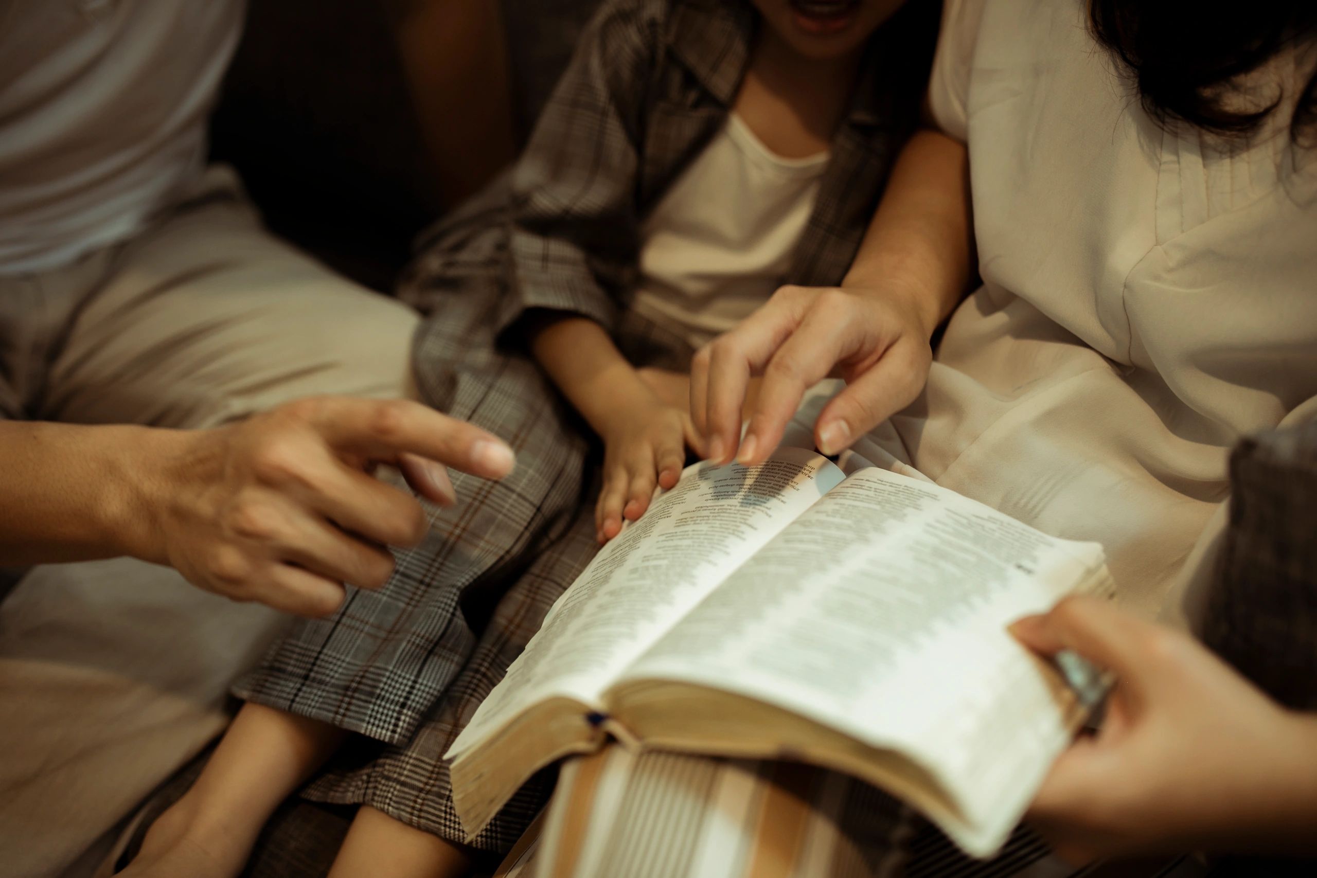 Worship session with church members